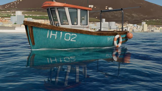 The Fishing boat IH102, a inshore fishing boat, in Yacht Skipper
